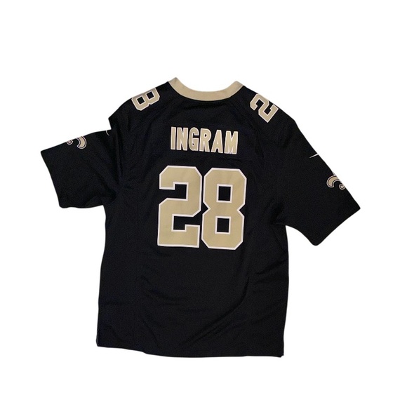 Nike 🏈 NFL NEW ORLEANS SAINTS #28 Ingram football jersey Men’s size Large - Picture 11 of 14